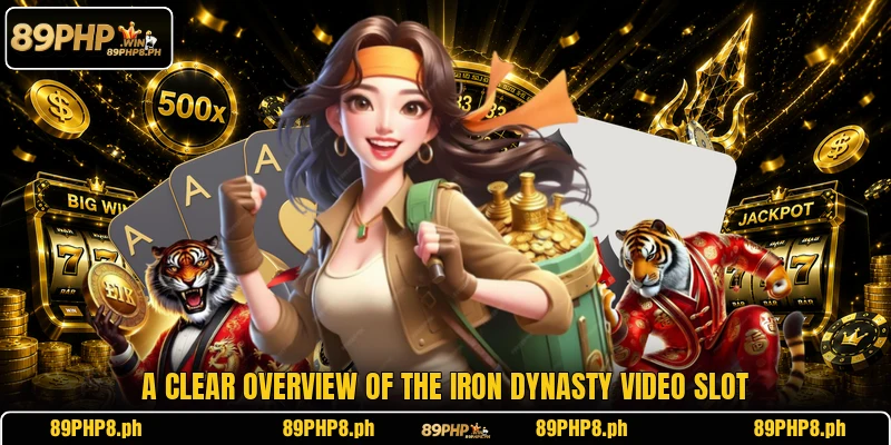 A clear overview of the Iron Dynasty video slot