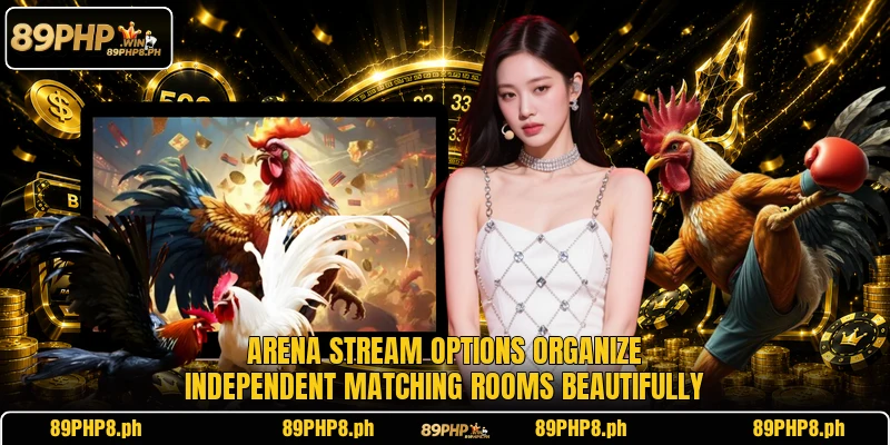 Arena stream options organize independent matching rooms beautifully