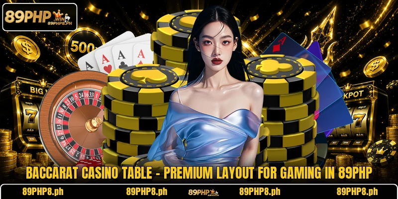 Baccarat Casino Table - Premium Layout For Gaming In 89PHP