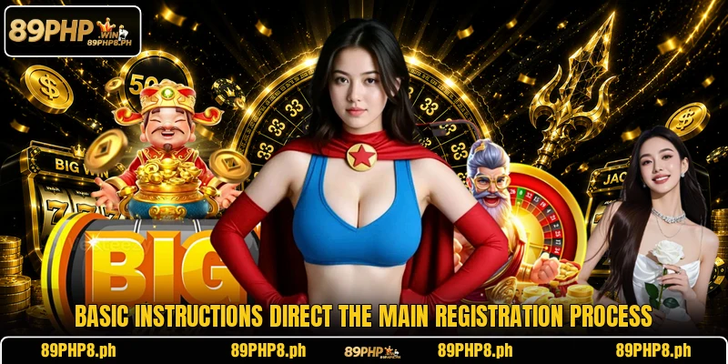 Basic instructions direct the main registration process