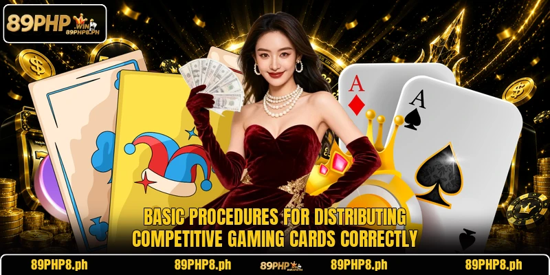 Basic procedures for distributing competitive gaming cards correctly