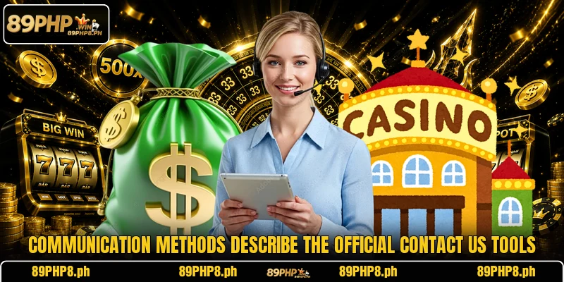 Communication methods describe the official contact us tools