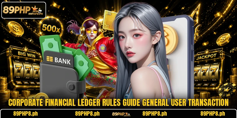 Corporate financial ledger rules guide general user transaction