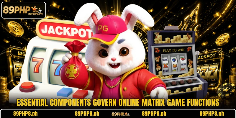 Essential components govern online matrix game functions