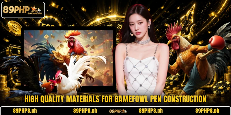 High quality materials for gamefowl pen construction
