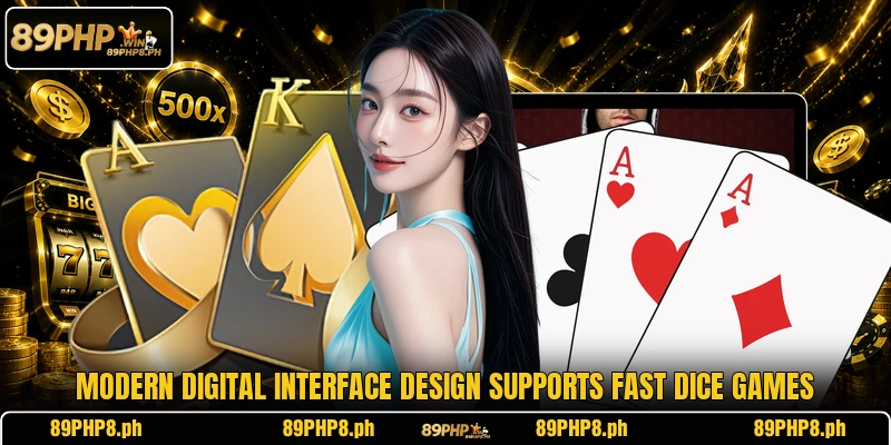 Modern digital interface design supports fast dice games