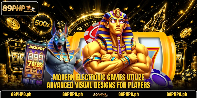 Modern electronic games utilize advanced visual designs for players