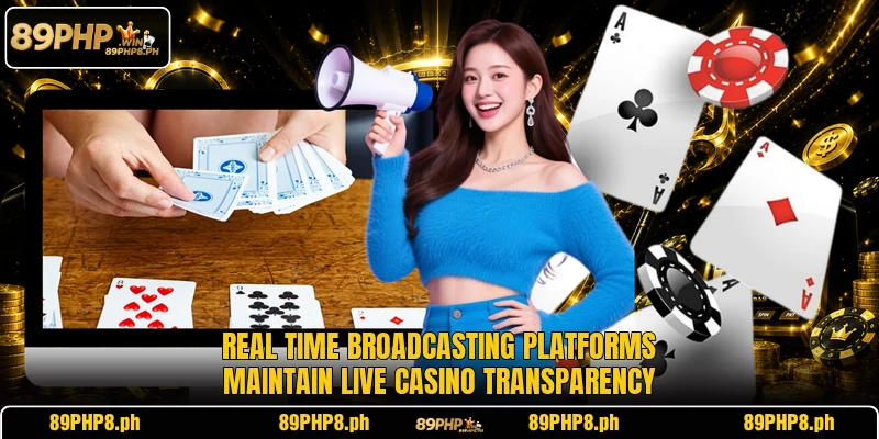 Real time broadcasting platforms maintain live casino transparency