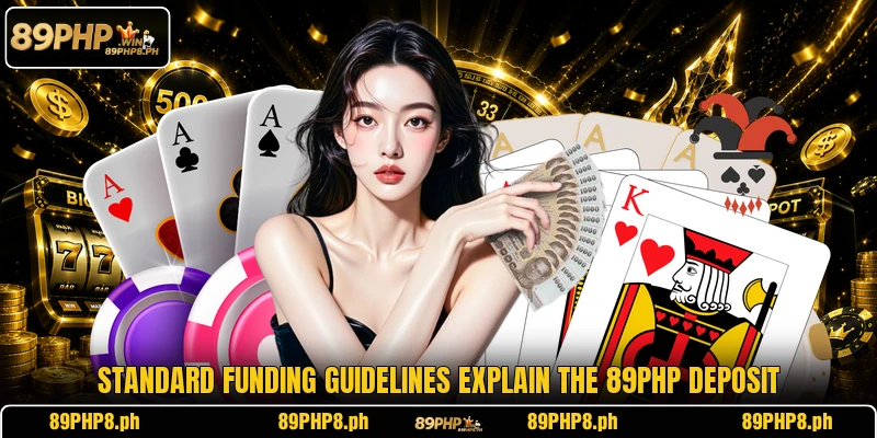Standard funding guidelines explain the 89PHP deposit