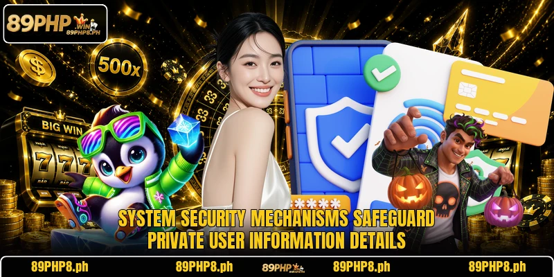 System security mechanisms safeguard private user information details